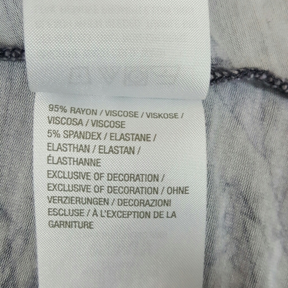 Logo Lori Goldstein women top tunic long sleeve gray purple size M - Picture 7 of 7